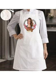 Resim Bk Gift Kişiye Özel Fotoğraflı Çapraz Askılı Beyaz Mutfak Önlüğü - 1, Aşçı Önlüğü, Şef Önlüğü, Anneye Hediye Kobitmeyencom35934 Bk Gift Renkli 