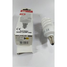 Resim Lamptıme Spiral Tasarruflu Ampul 11W E14 Duy Günışığı (Sarı) 