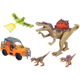 Resim Sunman Oyuncak Dino Valley T-Rex Attack Oyun Seti - Kahverengi - Kahverengi / Standart 
