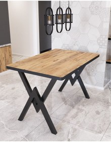 Resim Avvio 80x120 Alara Mutfak Masası Yemek Masası Balkon Masası Cafe Masası 
