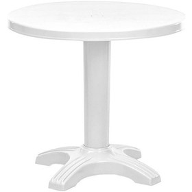 Resim Omnipazar Omnipazar Sy-2556 Beyaz Yuvarlak Plastik Masa 80X72 Cm 51012 Beyaz 