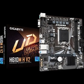 Resim Gıgabyte H610m H V2, Rev.1.0, 5600mhz, 2xddr5, M.2, D-sub, Hdmı, 12-13.14.nesil, Lga1700 Soket, Ana 