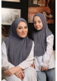 Resim Hürrem Bone Antrasit Pratik Anne Kız Kombin Tesettür Eşarp Sandy Düz Hijab 230812 25 Antrasit 