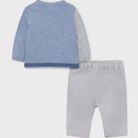 Resim Mayoral erkek bebek kazak pantolon 2 li set 2523 - MAVI / 0-1 ay 