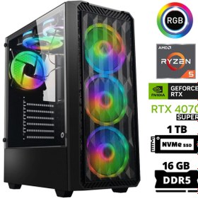 Resim XASER Delux X66 Ryzen 5 7600 16gb Ddr5 Ram 1tb M.2 Nvme Ssd 12gb Rtx4070 Super Oyuncu Bilgisayarı 