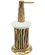 Resim Pure Tiger Gold Zebra Set Üstü Sıvı Sabunluk Aks-1711 