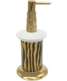 Resim Pure Tiger Gold Zebra Set Üstü Sıvı Sabunluk Aks-1711 