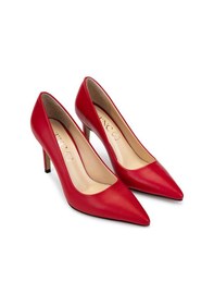 Resim Tamer Tanca Kadın Hakiki Deri Kırmızı Topuklu Ayakkabı 1027 03 Bn Ayk Sk24-25 Kırmızı Dr Kırmızı 