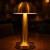 Resim S-link Dokunmatik Mantar Masa Lambası 3 Işık Renkli Şarjlı Dekora 