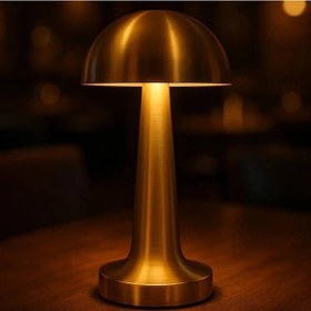 Resim S-link Dokunmatik Mantar Masa Lambası 3 Işık Renkli Şarjlı Dekora 