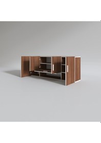 Resim Kenzlife hazır mutfak acus22 cvz 060*150*22 mutfak banyo dolabı kapaklı raflı 