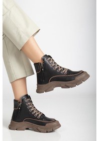 Resim Suins Luis Premium Model Kadın Bot Siyah 