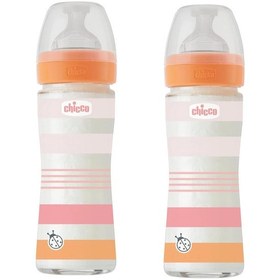 Resim Chicco Wellbeing Cam Biberon 240 Ml - Yavaş Akış 2 Adet 