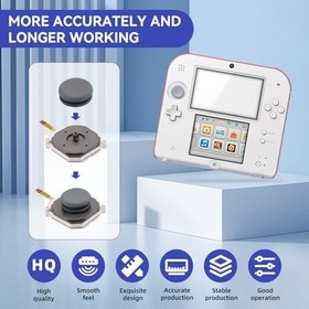 Resim YIBEICO 3D Joystick Replacement for Nintendo 3DS Analog Thumb Stick Joystick with Circle Pad Cap 