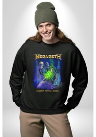 Resim Megadeth Heavy Metal Kadın Erkek Siyah Sweatshirt Siyah 