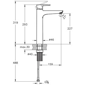 Resim Artema Flow Soft A43010 Yüksek Lavabo Bataryası Krom 
