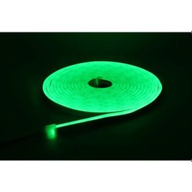 Resim Neon Led Şerit 5metre Yeşil Led Zincir Bandı Hortum Esnek Dekoratif Aydınlatma Işık 12v 10w 