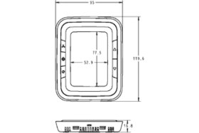 Resim Honeywell T6861V2WB 2 /4 Borulu Fancoil Termostat , Dikey Mavi Ekranlı Oda Termostatı 