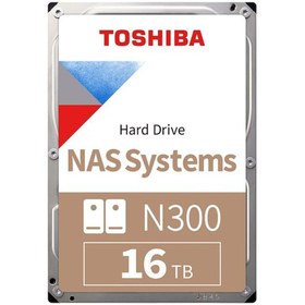Resim Toshiba 16TB N300 7200 512MB 7/24 Nas HDWG31GUZSVA 