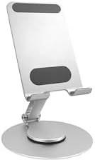Resim fiigo Telefon Standı Katlanabilir Çok Fonksiyonlu 360 Derece Dönebilen Metal Silver 