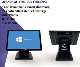 Resim Af-1703 17.3 Dokunmatik Pos I5 8 Gb 128Ssd 