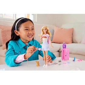 Resim Barbie Seyahatte Bebeği Ve Aksesuarları 