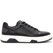 Resim Derimod Erkek Siyah Bağcıklı Kalın Tabanlı Deri Sneaker,Kışlık Spor Ayakkabı 25WFD6885FT 