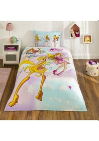 Resim Taç Lisanslı Winx Magic Tek Kişilik Pamuk Nevresim Takımı 000000001000050985 Çok Renkli 