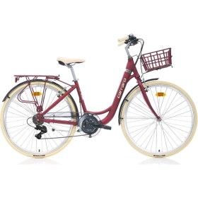 Resim Carraro Juliet 28'' 21V Vb Şehir Bisikleti Mat Kırmızı 43CM 