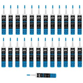 Resim Selsil Silikonize Mastik Beyaz 500 gr 25 Adet Beyaz Beyaz 