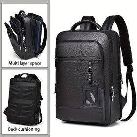 Resim KADIDAISHU Erkekler için Büyük Kapasiteli Sırt Çantası - İş Stili, Ayarlanabilir Omuz Askıları, Ruffle Detay, Polyester Astar, Fermuar Kapanış - Günlük Seyahatler için İdeal, Dizüstü Bilgisayar Bölmesi, Seyahat Sırt Çantası 