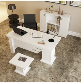 Resim KALENDER DEKOR OPHİRA-1-2-4 OFİS BÜRO MASASI TAKIMI OPH01 