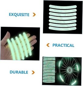 Resim ibasenice Yüksek Görünürlüklü Jant Çıkartmaları 40 Adet Araba Motosiklet Ve Bisiklet Jantı İçin Yansıtıcı Dekoratif Şeritler 