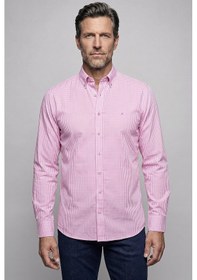 Resim Bisse Pembe Regular Fit Cepsiz Uzun Paşa Yaka Gömlek Gmeks261040 C29 