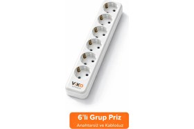 Resim Viko 2-4-6'lı Grup Priz Çocuk Korumalı 