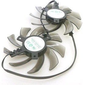Resim Ga91s2u Pfta Dc12v 0.40a 4wire 4pin 85mm Vga Fan Palit Rtx2060 2060s Gtx1660 1660s 1660tı Grafik Kartı Soğutma Fanı Yavaş Yavaş 