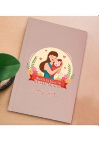 Resim Bk Gift Kişiye Özel İsimli Dtf Anneler Günü Tasarımlı Pembe Sert Kapaklı Defter-1, Anneye Hediye Kobitmeyencom30647 Bk Gift 