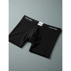 Resim Calvin Klein 3'lü Paket Erkek Brief Boxer Seti Siyah Renk M Beden Desensiz 