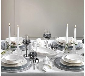 Resim Schafer Dina 56 Parça Yemek Takımı Beyaz 