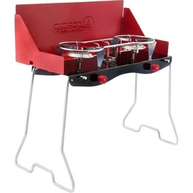 Resim Katlanabilir Ikili Kamp Ocak Kırmızı 
