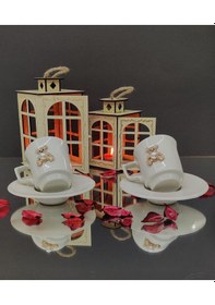 Resim Kirlinova Mini Ayıcık 2'li Porselen Fincan Takımı Sarı 