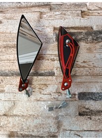 Resim Dikiz Aynası Set Kırmızı 10mm Takım 