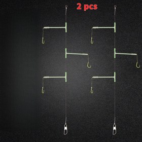 Resim 2 adet yeni tip Kevlar dolaşma önleyici 3 kancalı ayarlanabilir alt hat balıkçılık çengeli takım, T-şeklinde düğümleme, orta hattın ahtapot halkasıyla sıkıştırılması, bağlantı orta ile kolayca dolamaz, eliyle bavulandırılmış sağlam ve dayanıklı., Balık Avcıları için Ekipman Takım El Yüzünde Düğüm Ayarlanabilir Kanca Kaliteli Çözgü Güçlü Bağlayıcı Çoklu Kanca Alt Hat Profesyonel Olta Severler 