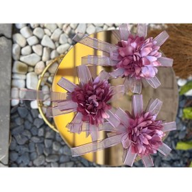 Resim GÜRLEK TEKSTİL Gelin Bohçası Için Çiçek Motifli 3 Adet Pempe Bohça Çiçeği (BOHÇA SÜSÜ).. 