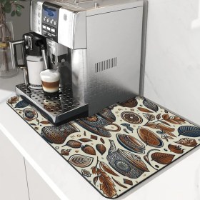 Resim Valerine Life Kahve Makinesi Matı Su Geçirmez Kaymaz Yıkanabilir Çaycı, Çay Espresso Makinesi Pad 35X45CM 27240102 