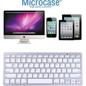 Resim Microcase Bluetooth Kablosuz Mac iPhone Uyumlu Ipad Klavye -Al2733 Beyaz 