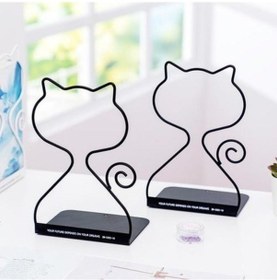 Resim Venturemart 2 Adet / Çift Metal Kitap Tutucu Masaüstü Bookends Masası Organizatör Standı Raf Ofis Okul Kırta 