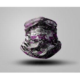 Resim Buffalo Graffiti Tasarımlı Motorcu Buff Maske Outdoor Boyunluk Unisex Bandana 