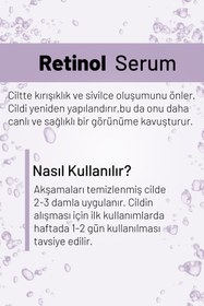 Resim Wiwify Kırışıklık Karşıtı, Onarıcı, Besleyici Retinol + Vita-A Serum (1% Retinol + Ceramide) Anti-Aging 