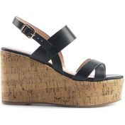 Resim Nine West Monsa 5fx Siyah Kadın Dolgu Topuk Sandalet 000000000101929053 Siyah 